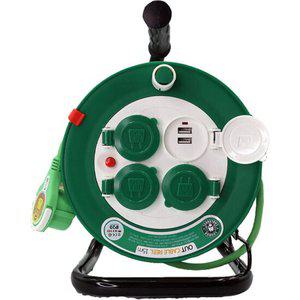 러그 3구 USB 15M 멀티탭 이지콕 플러그 캡형 전기 연장선 릴선 멀티콘센트