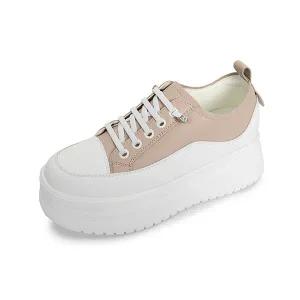 [무크]엠.무크 해브 소가죽 키높이 스니커즈 베이지 516523301AP