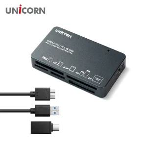 USB3.2 Gen1 6in1 멀티카드리더기 올인원117종 지원 A+C타입 XC-5000M
