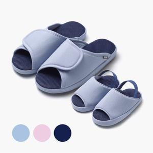 뭄뭄실내화 층간소음방지 족압분포 효과 발이 편안한 거실 슬리퍼 벨크로 발등 조절 온가족용 _에어