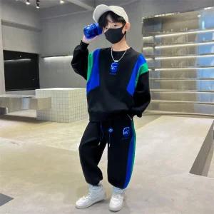 남아 주니어 보이삼색 봄 가을 맨투맨 초등학생 트레이닝 상하