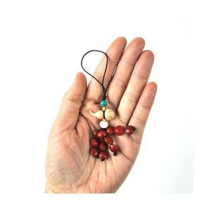 조롱박 팥 키링 풍수지리 재물운 액막이 행운 소품 자동차 룸미러 걸이