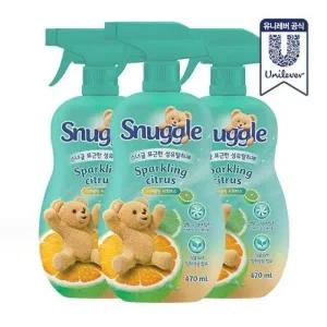 [하프클럽/유니레버]스너글 섬유탈취제 470ml 스파클링 3개