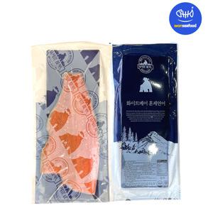 화이트베어 훈제연어 통 필렛 1.1kg 이상 냉동 코호 통연어 칠레산
