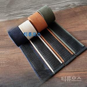 벨크로벨트 남성용 등산 청바지 허리띠 티류으스