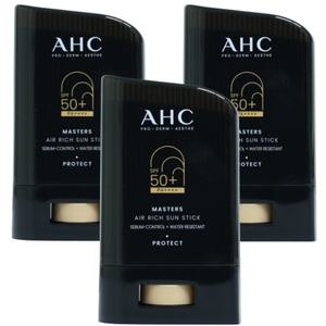 AHC 마스터즈 에어 리치 선스틱 x 3개 백탁없는 끈적임없는 박세리선크림
