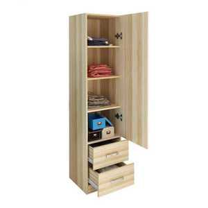 탈의실 나무 옷장 락카 요가원 헬스댄스룸 수납 소형 C형-웜화이트