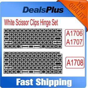 화이트 가위 클립 힌지 세트 호환 맥북 프로 레티나 13 인치 15 터치바 2016 교체 2017A1706 A1707 A1708 A