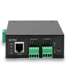 산업용 통신 UT-6312MT 서버 직렬 장치 TCP/IP RJ45 to 2 포트 RS-485/422 RS485/422 RS422 변환기 10/100M