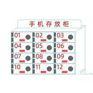 핸드폰 작업장 보관 공장 케이스 캐비닛 홀더 방수