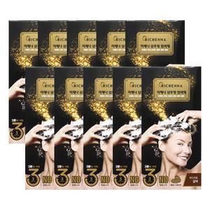 리체나 이지 스피디 골드 샴푸형 3분 염색약 튜브형 갈색X10박스