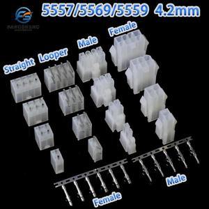 PC ATX EPS 전원 공급 장치 케이블용 암수 터미널 핀 5557 및 시리즈 냉간 압착 단자 5-100 4.2mm