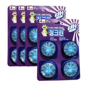 이지오프뱅 청크린 드롭형 4P 4개 변기세정제