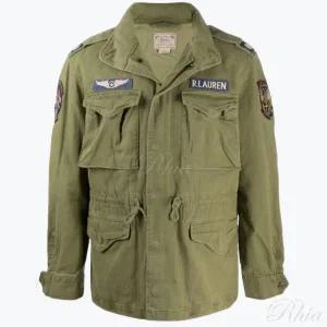 폴로 랄프로렌 M65 컴뱃 라인드 자켓 710722923003 멀티패치 밀리터리 야상