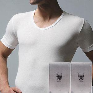 홈란쥬 국내산 트라이 고급면100% 디럭스60수 반팔 런닝2p