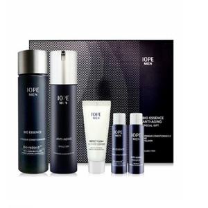 아이오페 주름개선 남성용 미백 기능성화장품 에센스+에멀젼 기초2종 세트