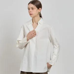 [르오트(LeOT)] 여유있는 코튼100 셔츠 블라우스(3종택일)- 사이즈 55~88까지