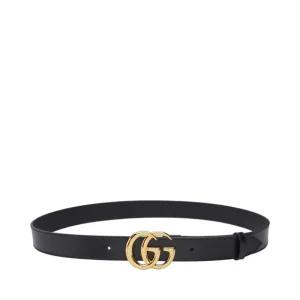 [중고명품] 95 블랙 카프스킨 GG 마몬트 남성 벨트 414516 0YA0G 1000