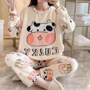 여자잠옷 파자마 파자마파티 캐릭터 극세사잠옷 (3jLpX)