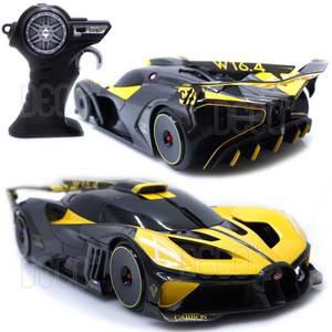 RC카 1:14 부가티 볼리드 옐로우 USB 충전식 무선조종 미니카