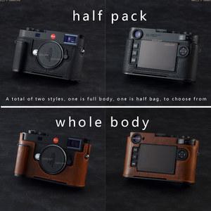 Leica M11 손잡이 그립 보호 슬리브 Arca Swiss RRS 베이스 용 수공 사진 카메라 가죽 소 가방 전신 상자 케이스 수공예 사진기