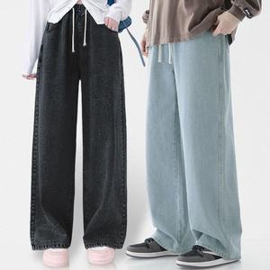 데님 와이드 밴딩팬츠 여성 남자 2XL-5XL 빅사이즈 청바지 3colar