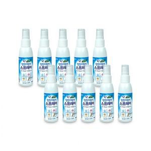 리빙굿 정전기방지 스프레이 60ml 허브향 10개 섬유 탈취제 의류 니트
