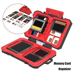 SD 카드 케이스 방수 메모리 컨테이너 CF/XQD/SD/TF/CF Exexpress/NANO SIM/Micro 용 운반 상자 키퍼