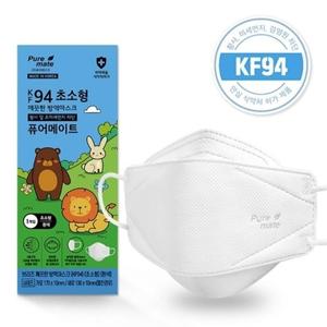 퓨어메이트 뉴브리지 KF94 화이트 마스크 (초소형) (50매)