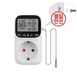 가정용 타이머 소켓 디지털 온도 조절기 220v 컨트롤러 콘센트 스위치 냉각 가열 센서