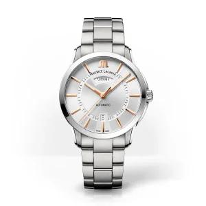 모리스라크로와 폰토스 데이 데이트 오토매틱 41mm 남성용 메탈밴드 PT6358-SS0