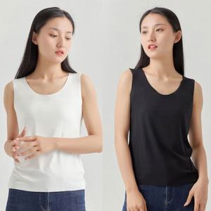 쿨나시 여성 심리스 부드러운 통기성 여름 기본 데일리 이너