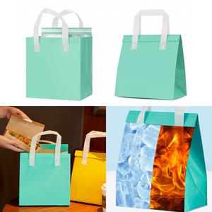 손잡이형 피크닉보온보냉가방 얼음보관아이스백 음식보온백 민트 22.5 X 26cm