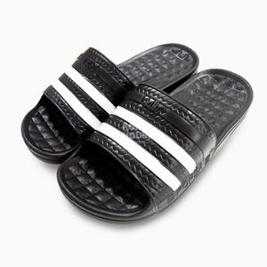 EVA 삼선 쿠션왕 슬리퍼 검정 실내 실외용 학교 사무실 병원 발이 편한 신발 간편화