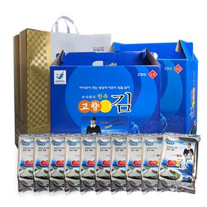 국내산 민속 고향김 3호 15gX20봉(2세트) 선물세트 조미김 도시락김