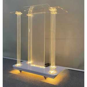 크리스탈 강대상 아크릴 교회 성서 예배상 디스플레이