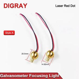 DIGRAY 레이저 마킹 머신 포커싱 라이트, SG7110 RC1001 검류계 스캐에 적합, 650NM