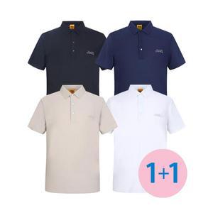 JEEP SPIRIT 쿨링 남성 폴로 반팔 카라티셔츠 2종세트