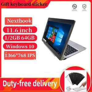 11.6 인치 Nextbook 태블릿 PC, 윈도우 10 쿼드 코어, HDMI 호환, 멀티 터치 1366*768 IPS 인텔 아톰 3735G
