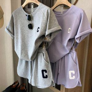 캐쥬얼 여름 반팔 반바지 츄리닝세트 2피스 데일리 트레이닝복 홈웨어