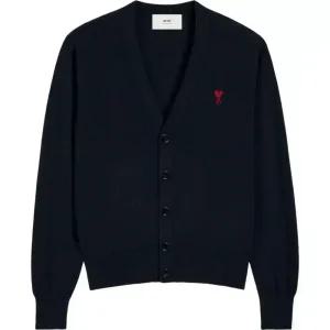 25SS 아미 하트 로고 네이비 가디건 BFHKC111 KN0025 430