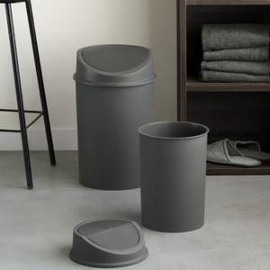 국산 원형 스윙 휴지통 20L 모노톤 인테리어 사무실용 3size