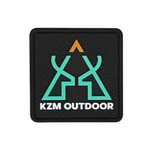 카즈미 와펜 캠핑 가방 찍찍이 와펜 패치 사각 블랙-WFH2ZXC