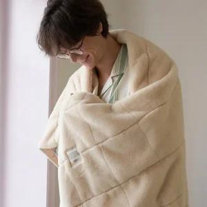 퍼피 10mm 장모 극세사 똑딱이 담요 소파 패드  3sizes 3colors)