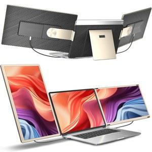 노트북 보조 모니터 사용 16인치 휴대용 트리플 듀얼 컴퓨터 가로 와이드 13 DUEX