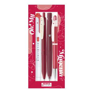 제브라 오마이 마젠타 필기류 선물세트/볼펜 샤프 형광펜