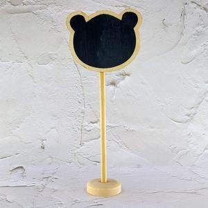 [LFOQVBDP_55]스탠드형 메모판 미니 메모 칠판(곰돌이)G