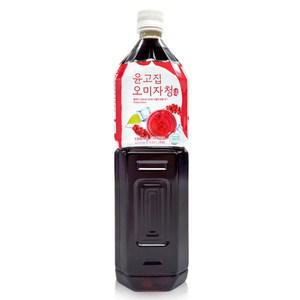 윤고집 오미자청 음료수 대용량 1개 1.5L