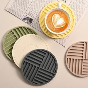 실리콘 냄비받침 인쇄가능 간편세척 주방용 냄비받침대 6color