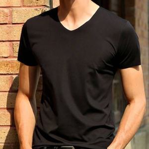 남성 브이넥 심리스 쿨링 반팔티 2칼라 여름 기능성 티셔츠 무지 냉감 단체 티